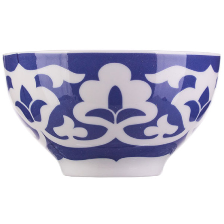 Пиала для чая «Восток»;фарфор;330мл;,H=11,5см;белый,синий