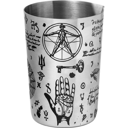 Стакан смесительный «Сакура Алкеми»;сталь;0,5л;D=60,H=115мм;металлич.