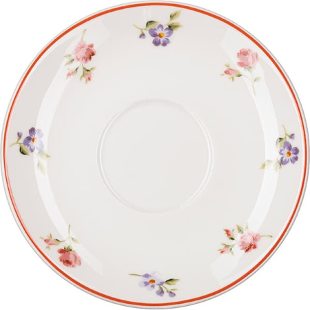 Набор посуды «Поэма Камарг» кофейная пара (чашка + блюдце)[6шт];фарфор;100мл;D=6/12,H=5см;белый,розо