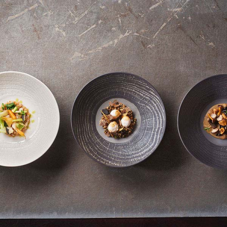 Салатник «Арборесценс»;фарфор;0,75л;D=190,H=65мм;слон.кость