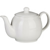 Чайник заварочный без сита;фарфор;0,5л;белый