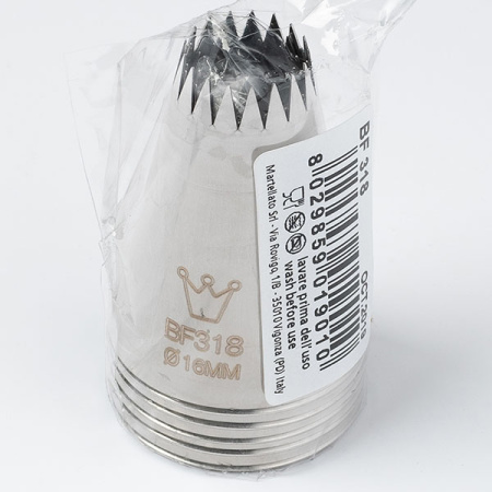 Насадка кондитерская «Открытая звезда» (17 зубцов)[5шт];сталь нерж.;D=35/16,H=50мм;стальной