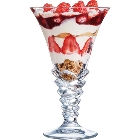 Креманка «Пальмир»;стекло;370мл;D=120/83,H=192,L=75мм;прозр.