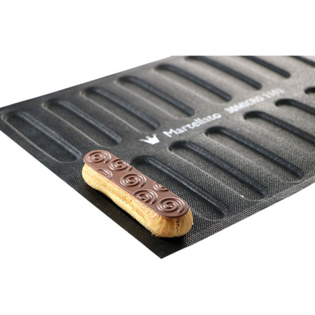 Форма конд. перфорир. «Савоярди» 16шт на листе30х40см[2шт];силикон,стеклопласт.;,H=6,L=120,B=25мм;че