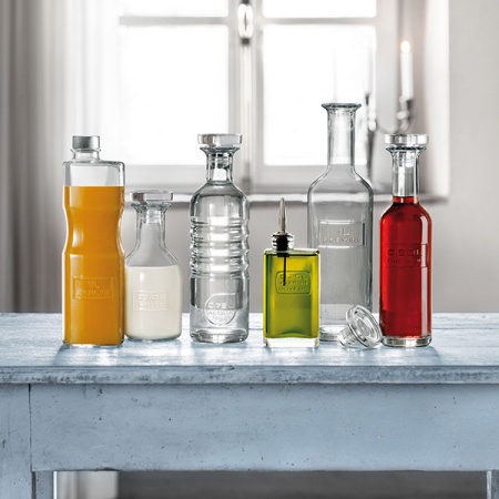 Бутылка «Оптима» для сока без крышки;стекло;1л;прозр.