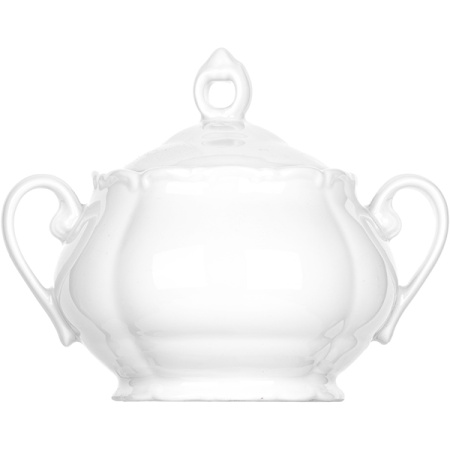 Крышка для сахарницы «Верона» VER4302;фарфор;белый