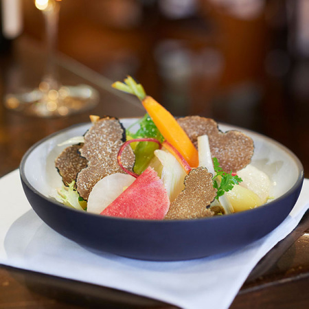 Салатник «Солид»;фарфор;450мл;D=175,H=45мм;черный,белый