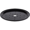 Поднос фуршетный «Фрида» с каплесборником;пластик;D=255,H=60мм;черный,бежев.