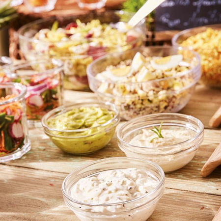 Салатник «Эмпайлэбл»;стекло;450мл;D=14,H=7см;прозр.