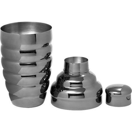 Шейкер европейский «Бомбер»;сталь нерж.;0,5л;D=78,H=210мм;серебрист.