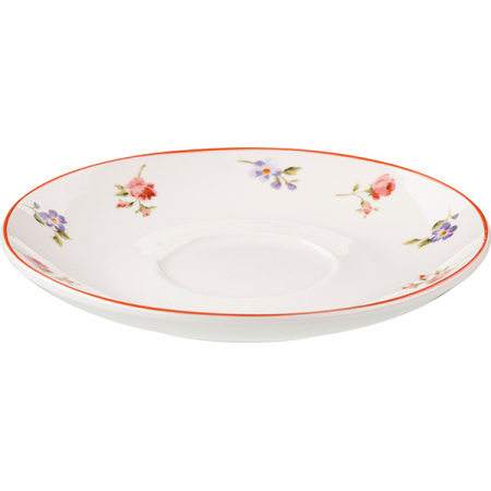 Набор посуды «Поэма Камарг» чайная пара (чашка + блюдце)[4шт];фарфор;260мл;D=9/15,H=7см;белый,розов.