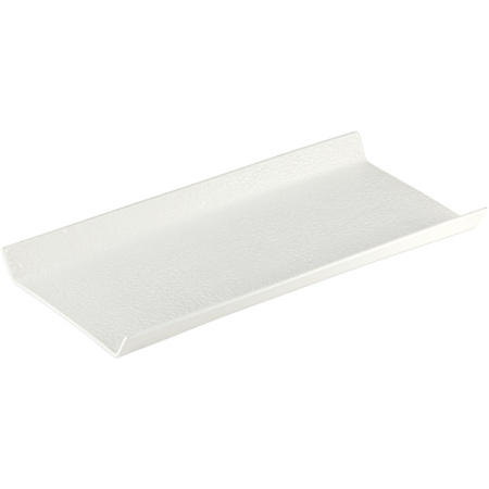 Поднос фуршетный «Афрос» для подачи прямоугольный;кост.фарф.;,H=25,L=305,B=150мм;белый