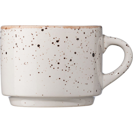 Чашка чайная «Пунто Бьянка»;фарфор;200мл;D=80,H=65,L=105,B=80мм;белый,черный