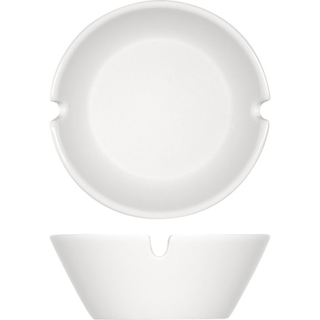 Пепельница «Опшенс»;фарфор;D=85,H=125мм;белый