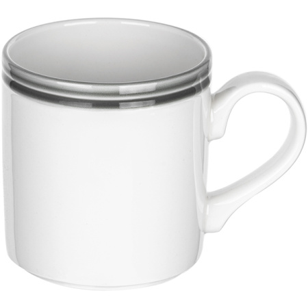 Кружка «Бид Траффл Вош»;фарфор;285мл;белый,серый