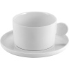 Кофейная пара «Афрос»;кост.фарф.;100мл;D=40,H=59,L=80,B=60мм;белый
