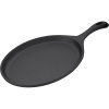 Сковорода для фахитос «Эмбер Каст Мэтт»;чугун,дерево;,H=30,L=378/240,B=190мм;серый,тем.дерево