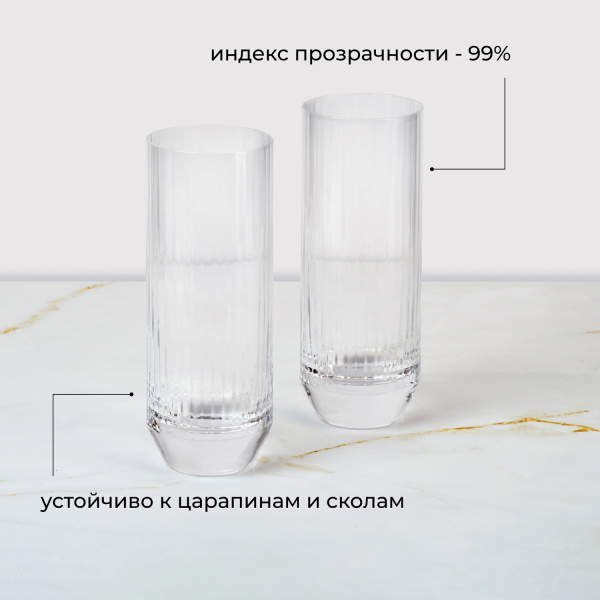 Хайбол (стакан) «Биг топ»;340мл;D=62,H=161мм;прозр.