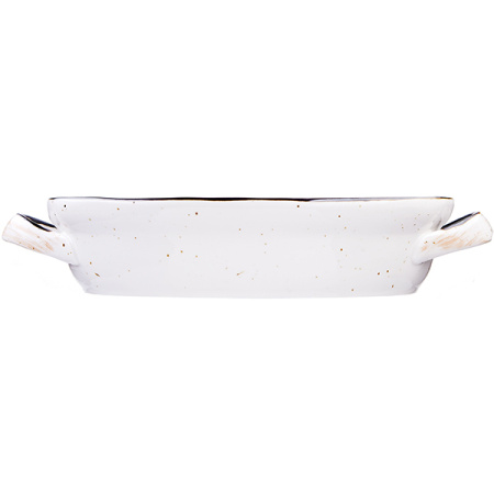 Форма для запекания «Пастораль» овальная с ручками;фарфор;1,25л;,H=6,L=25/31,B=19см;оранжев.