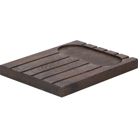 Поднос на 2 чаши «Поле» темный дуб;,H=3,L=26,B=18см