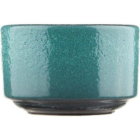 Сахарница «Млечный путь изумрудный» без крышки;фарфор;350мл;D=100,H=65мм;изумруд.,черный