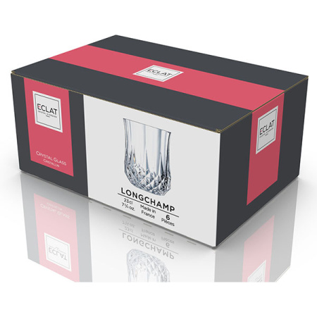 Олд фэшн (стакан) «Лонгшамп»;хр.стекло;230мл;D=75,H=90мм;прозр.