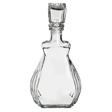 Штоф «Луи» с пробкой;стекло;0,5л;D=30,H=185,L=115,B=60мм;прозр.