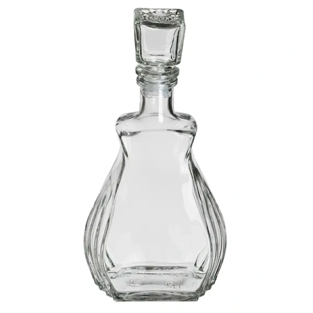 Штоф «Луи» с пробкой;стекло;0,5л;D=30,H=185,L=115,B=60мм;прозр.