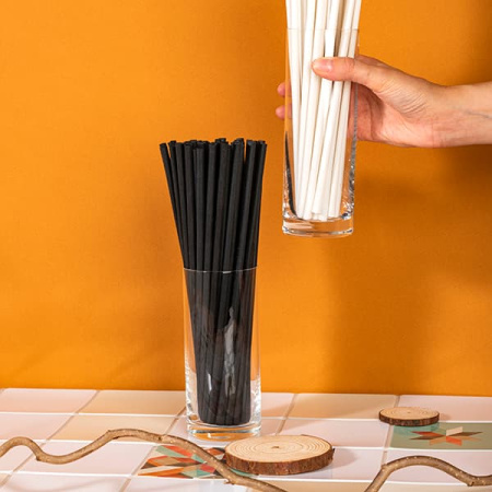 Трубочки «EcoPack»[200шт];кук. крах.;D=6,H=240мм;белый