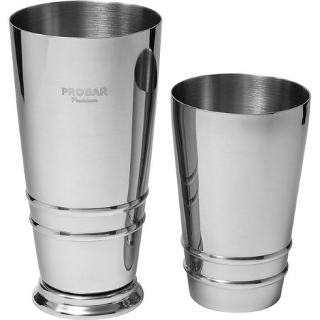 Шейкер американский «Пробар Премиум Орб»;сталь нерж.;0,84л;D=90,H=178мм;серебрист.