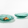 Салатник «Море»;стекло;D=24,H=4см;зелен.