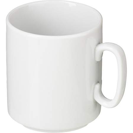 Кружка «Джойс»;фарфор;300мл;D=83,H=88,L=100мм;белый