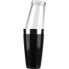 Шейкер американский «Бостон» винил;сталь нерж.,стекло;0,5л;D=93,H=295мм;черный,прозр.