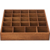 Органайзер для чайных пакетиков со съемными секциями;дуб;,H=80,L=466,B=444мм