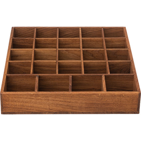 Органайзер для чайных пакетиков со съемными секциями;дуб;,H=80,L=466,B=444мм