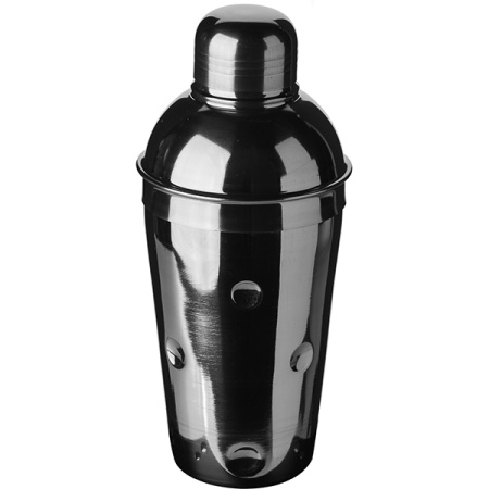 Шейкер европейский «Пробар»;сталь нерж.;0,6л;D=87,H=205мм;серебрист.