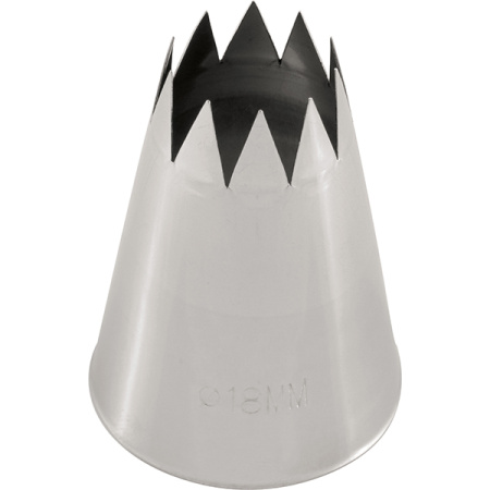 Насадка кондитерская «Открытая звезда»[5шт];сталь нерж.;,H=50,L=35/18мм