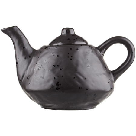 Чайник заварочный «Оникс» фактурный;керамика;0,6л;,H=11,L=13см;черный