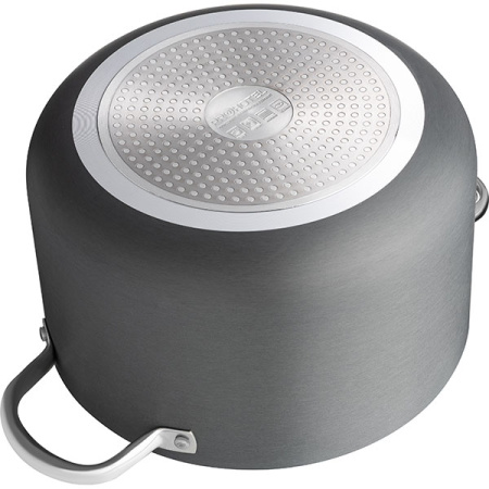 Кастрюля «Уитфорд» без крышки;алюм.литой,сталь нерж.;8л;D=26,H=16см;граф.,черный