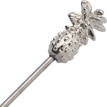 Украшения для коктейлей «Пьюр» на шпажках в форме ананаса;сталь нерж.;,L=11,5см;серебрист.