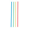 Трубочки со сгибом в индивидуальной упаковке[250шт];полипроп.;D=5,L=210мм;разноцветн.