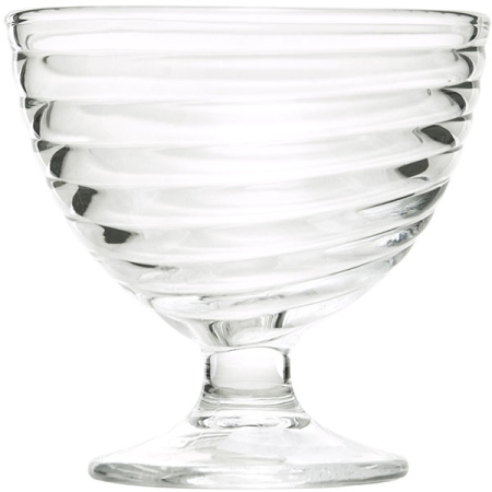 Креманка «Свирл»;стекло;300мл;D=10,2,H=10,5см;прозр.