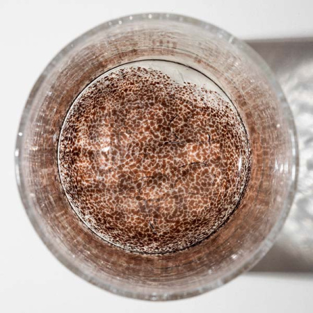 Олд фэшн (стакан) «Кракле» с золотой или черной пудрой;стекло;350мл;D=75,H=90мм;прозр.