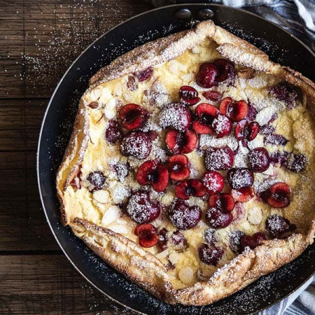 Сковорода;голуб.сталь;D=24,H=5,L=44см;серый