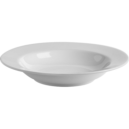 Тарелка глубокая «Эмбасси вайт»;фарфор;D=23см;белый