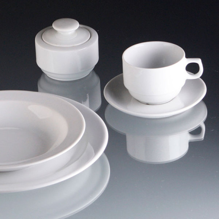 Чашка чайная «Прага»;фарфор;190мл;D=80,H=65мм;белый