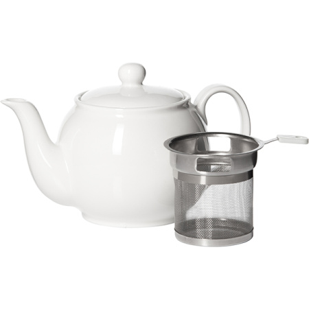 Чайник заварочный без сита;фарфор;0,5л;белый