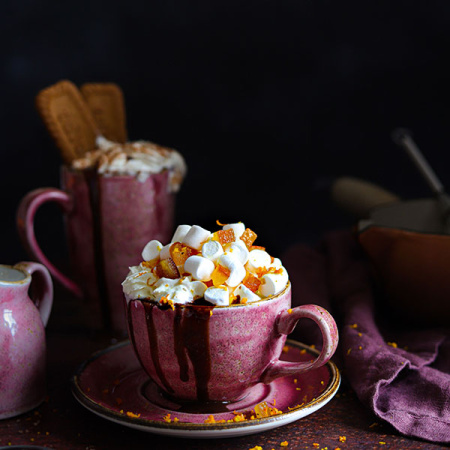 Чашка чайная «Крафт Распберри»;фарфор;228мл;D=90/45,H=60мм;розов.