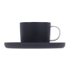 Чашка кофейная «Вейв»;фарфор;140мл;D=70/60,H=57,L=95мм;черный