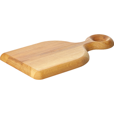 Доска разделочная с ручкой;дуб;,H=18,L=350,B=170мм;древесн.